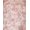 Pink Green, Pattern 6, variant on Design&I 8'x10' Washable Area Rug Pink Scrolling Vintage Botanical Border Decorative Shack Large for King Size Bedroom, Under Bed, Sleek Flatweave Pet Friendly
