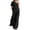 *Black, variant on VBVC Women's One Shoulder 2 Piece Pants Sets , Elegant Vacation Loose Matching Outfits For Women , Ladies' Short Sleeve Suit Sets with Pockets,Black,S-2XL