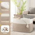 thumbnail image 3 of LITERRA Large Blanket Basket Rope Storage Baskets for Organizing, Bedroom Livingroom Washingroom 28 Gallon, 3 of 6