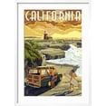 thumbnail image 2 of Art.com California Coast - Woody and Lighthouse Art Print by Lantern Press, White Frame Wall Art, 21" x 29", 2 of 5