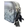 thumbnail image 3 of Neceser Coach Hombre Gris Oxford Con Logos Negros, 3 of 6