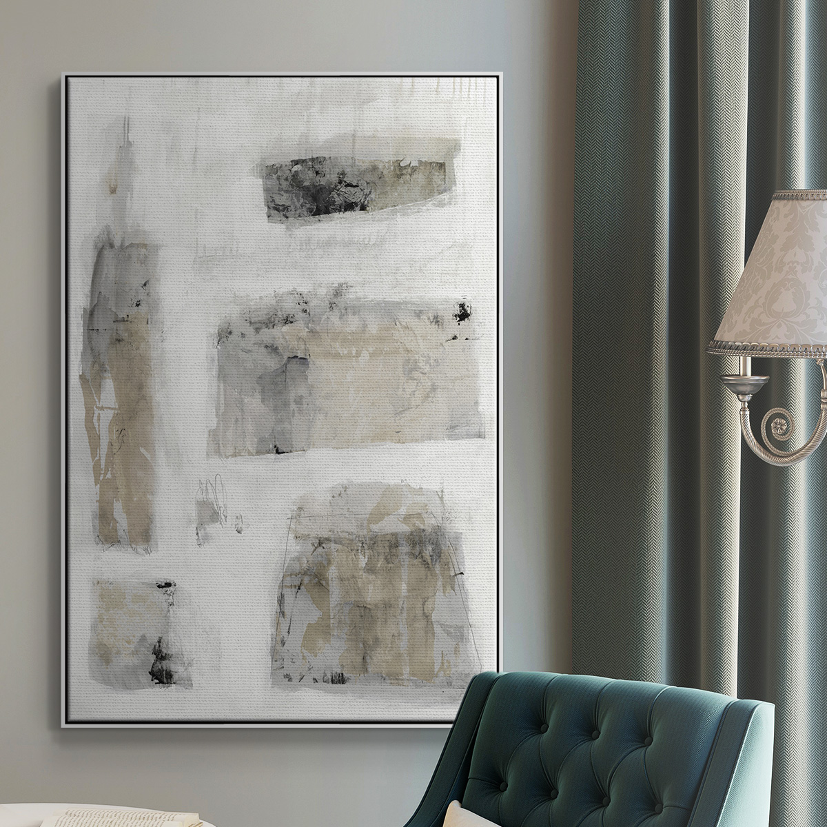 A Simple Love II V30 Framed Premium Gallery Wrapped Canvas - Ready to Hang - 27 x 41 - White Floating Frame