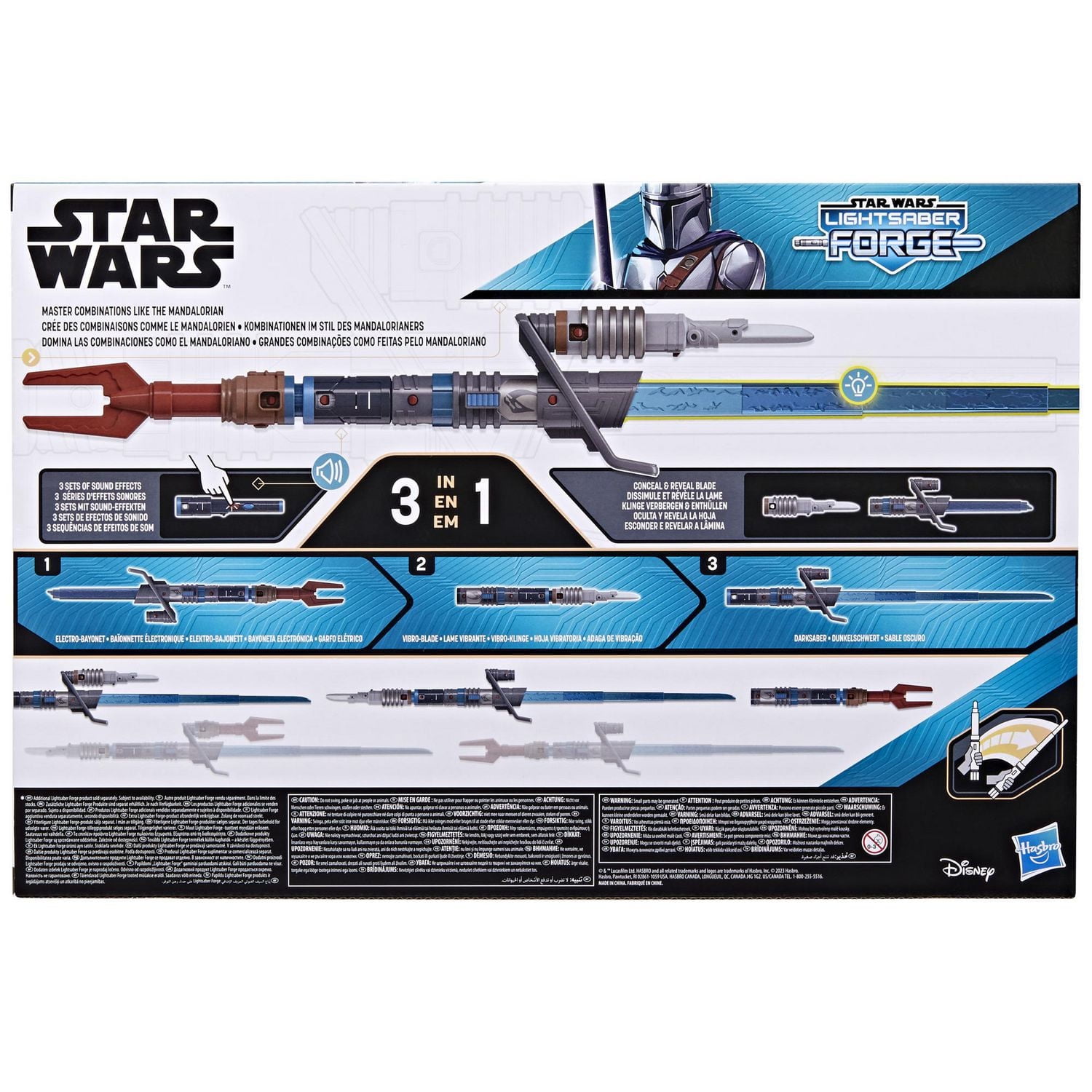 Star Wars Lightsaber Forge, Coffret Masterworks mandalorien, sabre laser électronique personnalisable