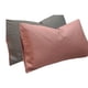 thumbnail image 5 of Nvzi Funda de almohada cepillada de color sólido de 2 piezas Dígale adiós a la tecnología de sensación fresca y sensual, funda de almohada, 18,9 x 29,13 pulgadas (azul marino + gris claro), 5 of 5