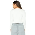 thumbnail image 4 of Celebrity Pink Women’s Cropped Cardigan with Long Sleeves, Sizes XS-4XL, 4 of 5