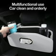 thumbnail image 4 of Car Seat Back Organizer Leather Hangable Organizer Paper Towel Case Car Backseat Mug Cup Organizer Storage Box Car Interior Decoration, Car Accessories, 4 of 8