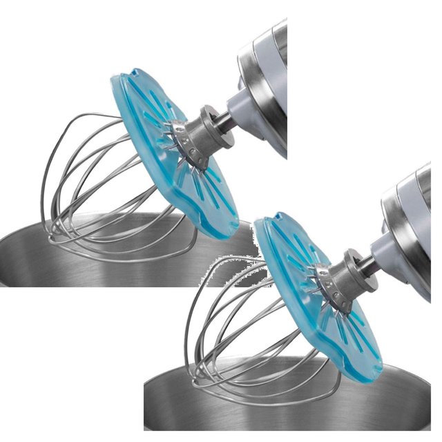 Oleegame 2PC Scraper Accessory For Stand Mixers Mix Without The Mess The Ultimate Stand Mixer Accessory Compatible With Tilt Head Stand Mixers Blue