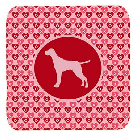 

Pointer Valentine Hearts Foam Coasters - Set 4 3.5 x 3.5 In.