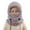 Grey, variant on Kids Winter Thermal Hat with Ear and Neck Gaiter for Outdoor Cold Weather Activities