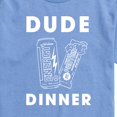 thumbnail image 2 of Instant Message - Dude Dinner Energy Drink Protein Bar - Men's Short Sleeve Graphic T-Shirt, 2 of 6