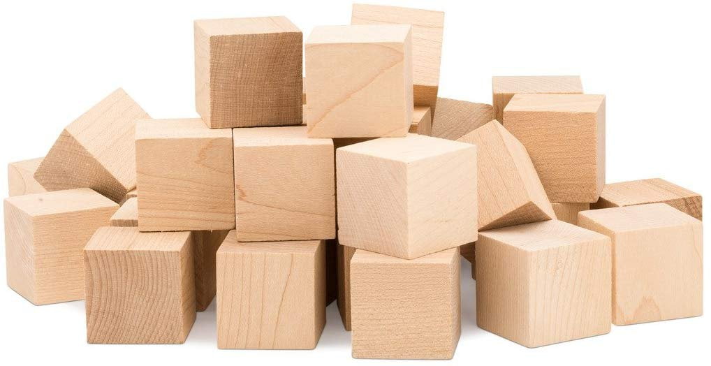 wooden square blocks