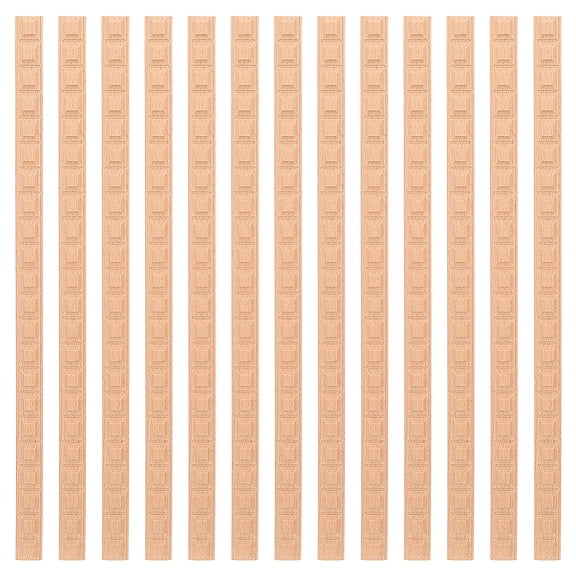 25Pcs Wood Ceiling Molding Wall Trim for Furniture Door Wardrobe,402x20x5mm