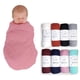 thumbnail image 2 of Toalla de baño teñida de algodón de bambú, toalla de gasa doble lisa, toalla de baño de color sólido, funda para carrito, manta, 2 of 6
