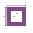 thumbnail image 3 of Dark Purple 20x20 Picture Frame Mats with White Core for 8x8 Pictures - Fits 20x20 Frame - Pack of 100 Mats, 3 of 8