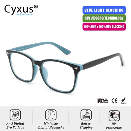 Cyxus Blue Light Blocking Computer Glasses, UV400 Reduce Eye Fatigue Headache Eydstrain