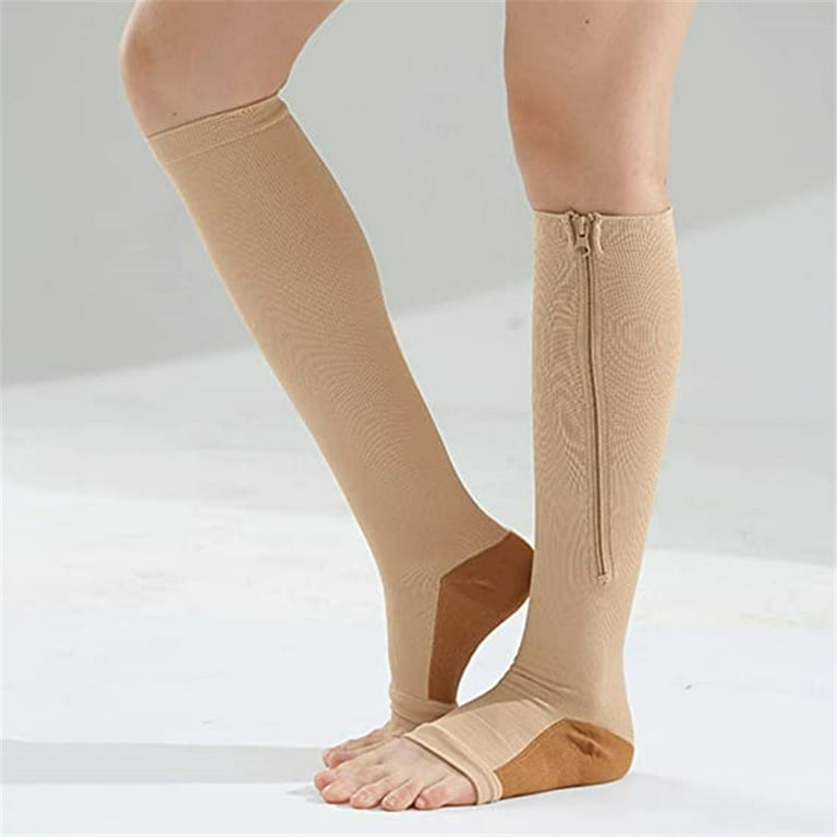 3XL Plus Size Mens Compression Stockings 20-30 mmHg Swelling - Brown,  3X-Large