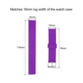thumbnail image 2 of Soft Rubber Watch Band 16mm Width Quick Release Replacement Silicone Watch Strap, Purple, 2 of 5