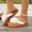 White, variant on Women's Summer Floral Print Flip-Flops, Soft Cushioned Toe Post Sandals, Lightweight Non- Beach Slides for Casual Outdoor Wear, Everyday Use, and Vacations Black 37