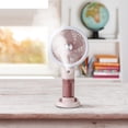 thumbnail image 3 of ICQOVD Portable Fan Handheld Misting Fan with Light Portable Small Rechargeable Cooling Fan Compact for Travel Outdoor Use, 3 of 5