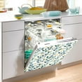 thumbnail image 2 of Yayeee Magnetic Dishwasher Cover for The Front Decoration Home Kitchen Machine Sticker Protector, Darker Leafy Pattern, 2 of 6