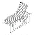 thumbnail image 6 of Furinno Tioman Outdoor Hardwood Malo Sun Lounger with Tray, Natural, 6 of 7