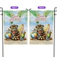 thumbnail image 2 of Manx Hello Summer with Sunglasses and Surfboard Tropical Vibes Garden Flag 12x18in Double Sided Cat Lover Kitten Owner Gifts Outdoor Decor - 00007, 2 of 5