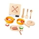 thumbnail image 4 of Juego de cocina de madera, juego de cocina, cubiertos, ollas y sartenes educativos, accesorios divertidos para fiestas en interiores., 4 of 9