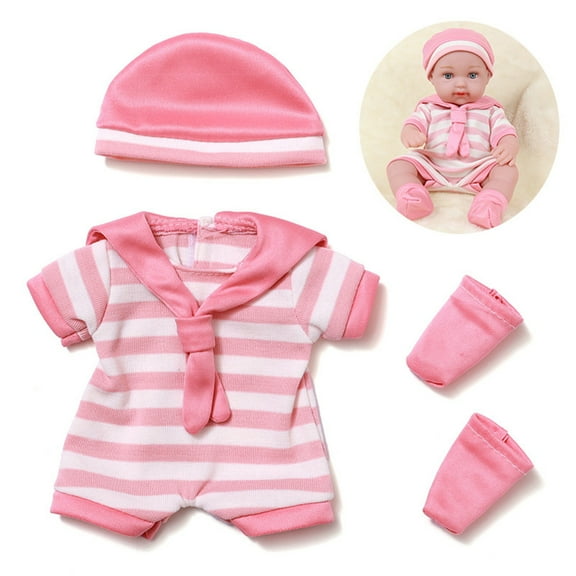 Gqtwoy Reborn Doll Clothes Christmas Dress Set, Unique Design Doll Costume, Elastic Easy Dress Up Clothing, Perfect Gift for Holiday Gatherings, Fashion Doll Accessories