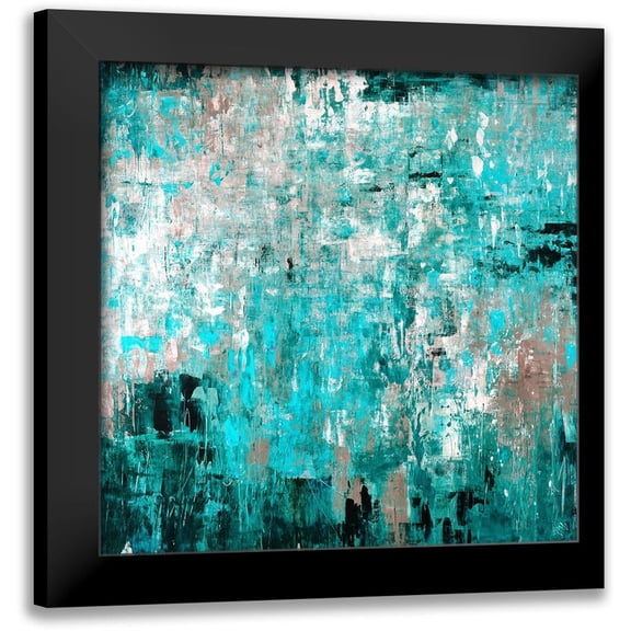 Maas, Jodi 12x12 Black Modern Framed Museum Art Print Titled - Sea Glass