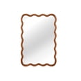 thumbnail image 5 of Kadyn 20"x30" Wavy Rectangle Accent Mirror, Decorative Wall Mounted Mirror for Home Bedroom Living Room Entryway, Premium Solid Wood Frame Design, Yellowish Brown Wood, 5 of 10
