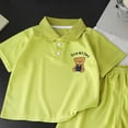 thumbnail image 5 of Toddler Boy Summer Outfit Short Sleeve T-shirt Top Elastic Waist Shorts Set 2Pcs,Adjustable Waist 6-12 Months 12-24 Months 2t 3t 4t 5t 6t 7t 8t 9t Children 3-4 Years, 5 of 6
