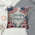thumbnail image 2 of PHYHOO  Pillow Covers  American Flag Flowers Floral Patriotic Throw Pillow Covers Independence Day Memorial Day Cushion Case Pillowcase Decorations for Sofa Couch, 2 of 5