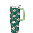thumbnail image 2 of Santa White Stick Christmas Tree 40 Oz Tumbler with Handle Lid and Straw Stainless Steel Double Walled Vacuum Insulated Cup Merry Christmas Gifts Tumbler for Women Men Friends Outdoor Indoor, 2 of 6