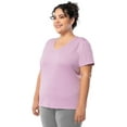 thumbnail image 4 of Athletic Works Women's and Women's Plus Core Active V-Neck T-Shirt, Sizes XS-4X, 4 of 6