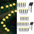 thumbnail image 1 of POINTERTECK Solar Stake Light Garden Decor Lights IP55 Waterproof Lawn Light Auto On/Off Solar Pathway Light Warm White Light for Patio Garden Outdoor, 1 of 8