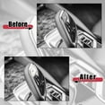 thumbnail image 3 of Silver Tone Gear Shift P Button Stickers Gear Shift Knob Lever Parking Button Cover for BMW 5 6 7 Series X3 X4, 3 of 7