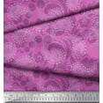 thumbnail image 3 of Soimoi Velvet Fabric Paisley & Floral Artistic Printed Craft Fabric by The Yard 58 Inch Wide, 3 of 3