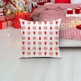 thumbnail image 5 of Christmas Red Tree Decorative Pillow Cover, Soft Short Plush Holiday Cushion Case with Festive Pattern, Removable Cozy Winter Home Decor for Living Room Sofa & Bedroom, 18x18 inches (45x45cm), 1 Pack, 5 of 5
