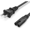 thumbnail image 1 of 5 ft Printer Power Cord Cable Fit for HP OfficeJet Pro, Envy, DeskJet Series Printers 2 Prong Replacement - (ETL Listed Cable), 1 of 7