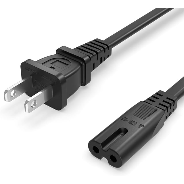 5 ft Printer Power Cord Cable Fit for HP OfficeJet Pro, Envy, DeskJet Series Printers 2 Prong Replacement - (ETL Listed Cable)