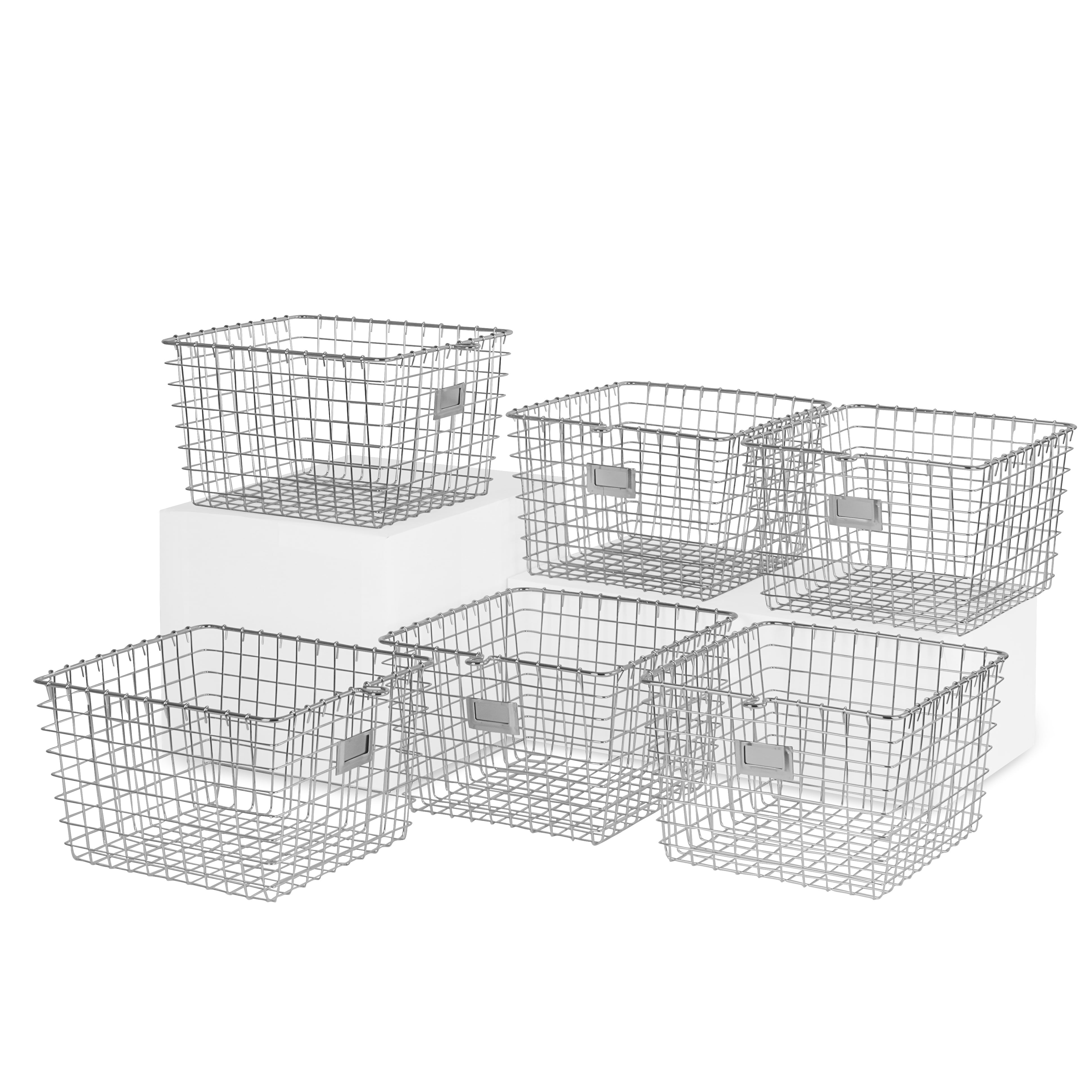 Spectrum Diversified Wire Storage Basket, Vintage Locker Basket Style