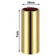 thumbnail image 1 of For Banjo For Playing Guitar 70MM Guitar Slide Guitar Slide 1pcs 304 Stainless Steel Approx.70x25mm Seamless ABS Gold, 1 of 8