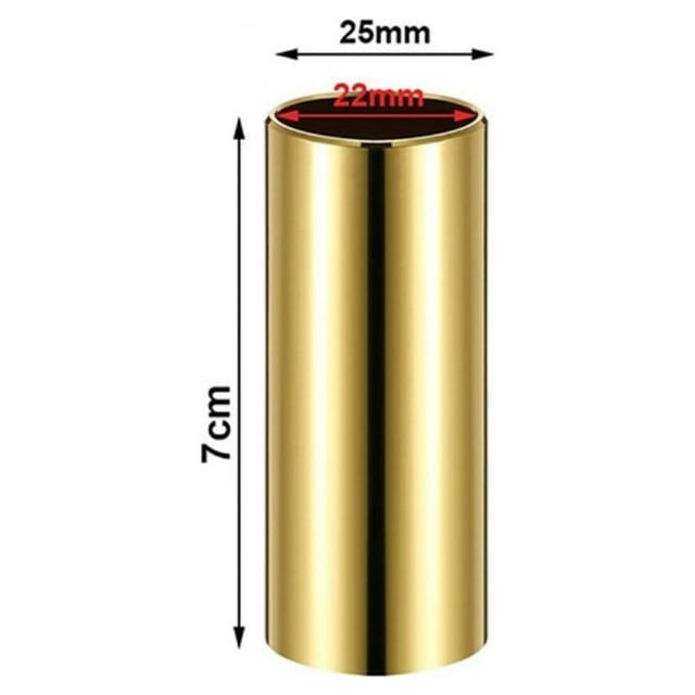 For Banjo For Playing Guitar 70MM Guitar Slide Guitar Slide 1pcs 304 Stainless Steel Approx.70x25mm Seamless ABS Gold