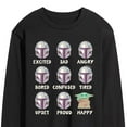 thumbnail image 3 of Star Wars - The Mandalorian Moods - Men's Long Sleeve Graphic T-Shirt, 3 of 5