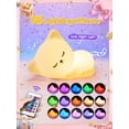 thumbnail image 3 of Night Light for Kids Lamp Cute Lamp, 16 Colors+Tap+Silicone Kids Night Light for Kids Night Light,USB Rechargeable Cat Night Lights for Kids Room,Girls Bedroom Decor Cat Decor Nightlight for Kids Room, 3 of 12