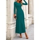 thumbnail image 3 of Vestido PRETTYGARDEN Conjunto de Top Corto de Punto Acanalado y Falda Maxi para Mujer XL, 3 of 7