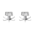 thumbnail image 4 of kurtrusly Kitchen Hanger Self-adhesive Replacement Solid Color Rotatable 6 Claw Detachable Cup Brush Rack Holder Accessories Grey 2Set, 4 of 6