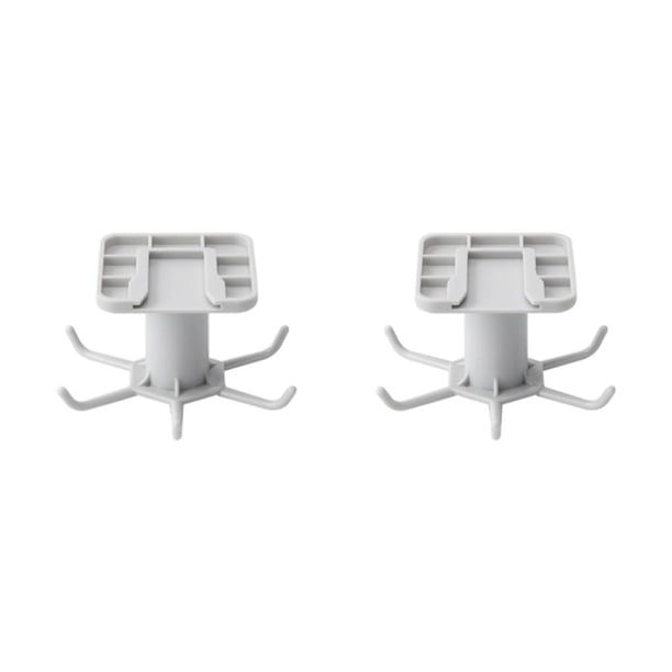 Colgador de cocina Monstrate ABS autoadhesivo giratorio 6 garras Gris 2Conjunto