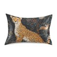 thumbnail image 7 of Yayeee Pillowcase Queen Size Set of 2 Satin Wrinkle Resistant Pillow Case, Forest Pattern, 7 of 7