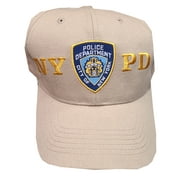 NYPD Men's Baseball City of New York Police Department Badge Khaki, Badge & Letters